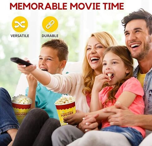 50 عبوة من دلاء الفشار بوزن 32 أونصة. يمكن التخلص منه. حاويات الفشار الورقية. مقاومة الشحوم. أكواب الفشار للمسرح المنزلي ليلة الفيلم. تنازلات الفشار. السفن سريعة in Kuwait