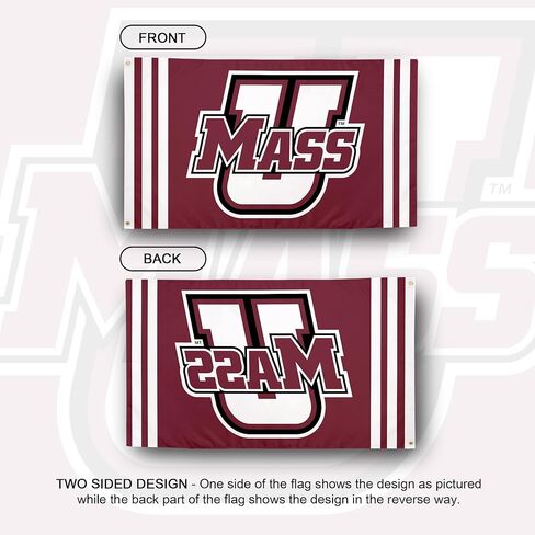 Desert Cactus University of Massachusetts 100% Polyester Indoor Outdoor 3x5 feet Banner UMass Amherst (Flag F) in Saudi Arabia