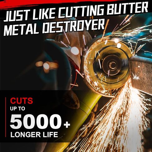 Sbestily 3 Inch Diamond Cutting Wheel for Metal, 3/8" Arbor Cut Off Wheels with 5000+ Cuts on Rebar, Steel, Iron and INOX, Angle Grinder Attachment Cutting Blades (1PCS) in Kuwait