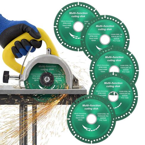 5 Pack Indestructible Disc for Grinder, 4 Inch Indestructible Grinding Discs for Angle Grinder 7/8 inch - Cut Everything in Seconds, Ceramic Cutting Discs for Various Materials (Green) in Kuwait