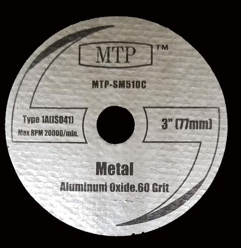 حزمة العلامة التجارية MTP مكونة من 5 عجلات قطع معدنية بقطر 3 بوصات لـ Dremel SM510C 60 Grit in Saudi Arabia