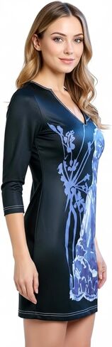 SUR Waitress Uniform Dress - Reality TV Halloween Costume Bodycon Mini - Theme Party Show Fan Server Outfit Gift - Black in Kuwait