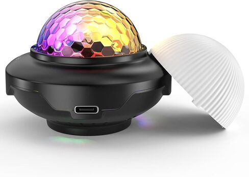 3-in-1 RGB Night Light and Mini DJ Disco Ball Party Light Set, Sound Activated Color Changing LED Lights for Car, Home, Party Atmosphere with Music Sync in Saudi Arabia