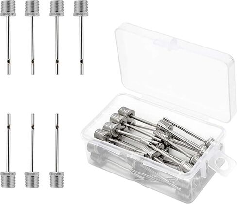 30pcs Air Pump Needles, Stainless Steel Ball Pump Needle with Storage Box, Suitable for Soccer Balls, Basketballs, Volleyballs, Yoga Balls in Saudi Arabia