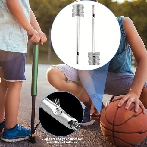 30pcs Air Pump Needles, Stainless Steel Ball Pump Needle with Storage Box, Suitable for Soccer Balls, Basketballs, Volleyballs, Yoga Balls in Saudi Arabia
