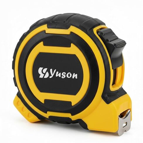 Tape Measure 16FT/5M Double Sided, Retractable Measuring Tape with Manual Lock, Rubber Casing, Nylon Coated Blade, 1/32in & 1mm Precision for Professional Surveyors Engineers Electricians in Saudi Arabia