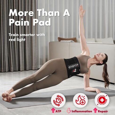 ALLOLO Red Light Therapy for Body, 3-in-1 LEDs Red Light Therapy Belt with Timer Remote Control, 660nm&850nm Infrared Light Therapy Pad for Body Waist Shoulder Knee, 112pcs LED 16.7"*7.9" Large Area in Saudi Arabia