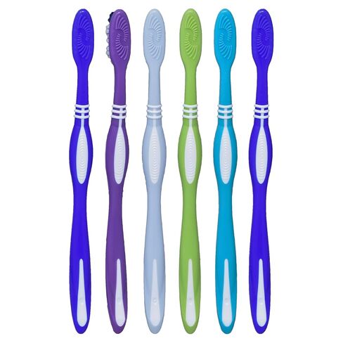 فرشاة أسنان أورال-بي مزدوجة التنظيف، متوسطة، عدد 6 in Kuwait