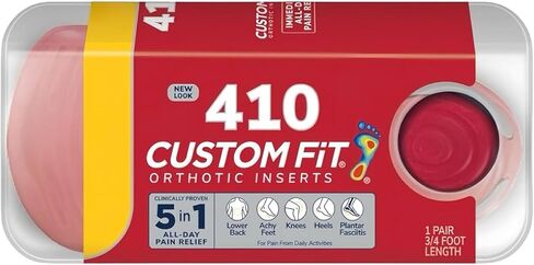 Custom Fit Orthotics 3/4 Length Inserts CF410, Arch Support Insoles for Men Women, Get Clinically Proven All-Day Relief from Lower Back, Knee, Plantar Fasciitis & Heel Pain, Achy Feet in Saudi Arabia