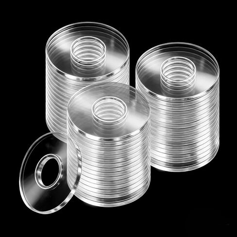 50 Pcs Clear Plastic Washers Flat, 3/4 Inch Clear Vinyl Replacement Washers Flat for Shower Door Handle Nylon Washer Gasket for Glass Shower Door Handle Towel Bars Standoff Cap Assemblies in Saudi Arabia