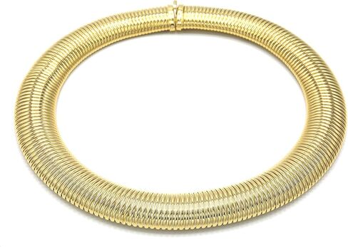 Marshal Metal Fashion Necklace 18K Gold Plated Brass Omega Choker Necklace in Saudi Arabia