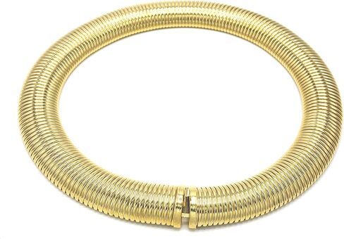 Marshal Metal Fashion Necklace 18K Gold Plated Brass Omega Choker Necklace in Saudi Arabia
