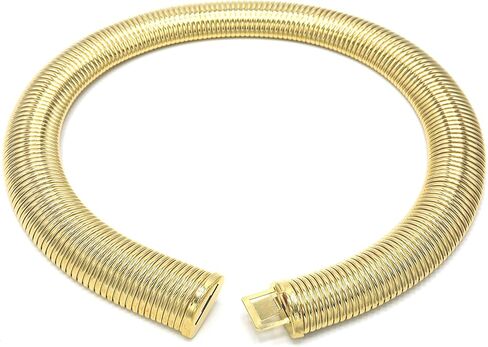 Marshal Metal Fashion Necklace 18K Gold Plated Brass Omega Choker Necklace in Saudi Arabia