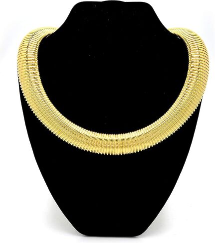 Marshal Metal Fashion Necklace 18K Gold Plated Brass Omega Choker Necklace in Saudi Arabia