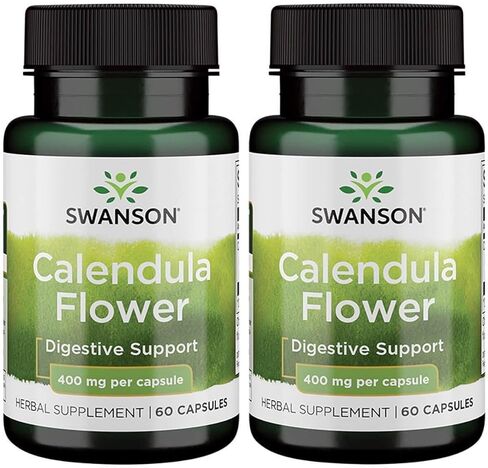 Swanson Calendula Flower 400 mg 60 Caps (2 Pack) in Saudi Arabia