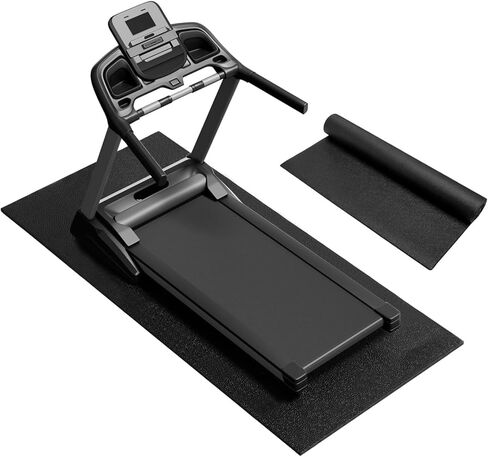 Walking Pad Mat for Carpet, Treadmill Mat for Hardwood Floors, Bike Mats Compatible with Peloton – Non-Slip Exercise Mats, Shock Absorbing & Floor Protection for Home Gym Use (84" Lx 36" W x0.24 Th) in Kuwait