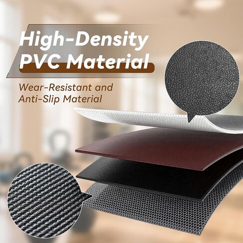 Walking Pad Mat for Carpet, Treadmill Mat for Hardwood Floors, Bike Mats Compatible with Peloton – Non-Slip Exercise Mats, Shock Absorbing & Floor Protection for Home Gym Use (84" Lx 36" W x0.24 Th) in Kuwait