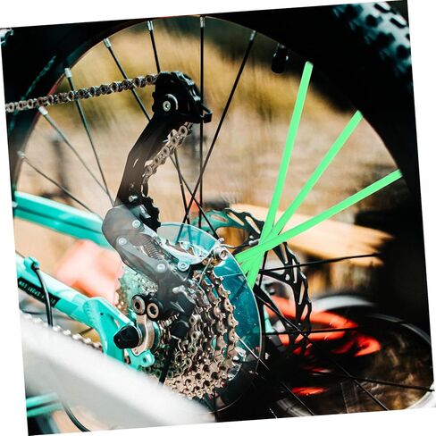 Abaodam 144Pcs Reflective Wheel Covers for Dirt Bikes Motorcycles Lightweight Sleeves for Spokes Protection Decoration Night Visibility in Saudi Arabia
