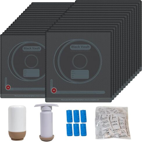 30pcs 3D Printer Filament Storage Bags Vacuum Storage Bags Kit 3D Printer Accessories with 30 Desiccants, Auto Pump, 6 Sealing Clips, Dust Proof, Humidity Resistant (12.6 * 13.38 in) in Kuwait