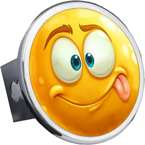 Au-TOMOTIVE GOLD Smile Face Trailer Hitch Cover in Saudi Arabia