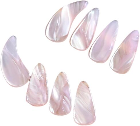 Simhoa 8 Pieces Guzheng Finger Picks Adult Professional Double Sided Nail Protectors Curved Compact Design Comfortable Material for String Instrument Suitabl, style C in Saudi Arabia