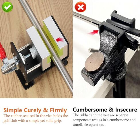 مجموعة أدوات إعادة الإمساك الاحترافية لنادي الجولف - مشبك ملزمة عالي التحمل مع نظام تثبيت بأربعة براغي وسكين خطاف، مثالي لتطبيق مذيبات قبضة الجولف والاستبدال المستقر in Kuwait