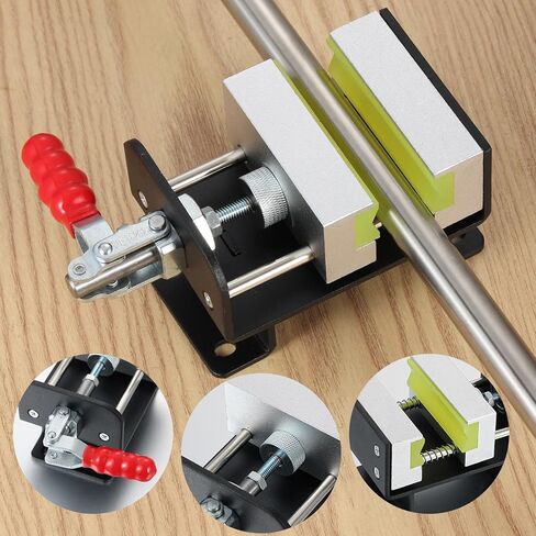 مجموعة أدوات إعادة الإمساك الاحترافية لنادي الجولف - مشبك ملزمة عالي التحمل مع نظام تثبيت بأربعة براغي وسكين خطاف، مثالي لتطبيق مذيبات قبضة الجولف والاستبدال المستقر in Kuwait