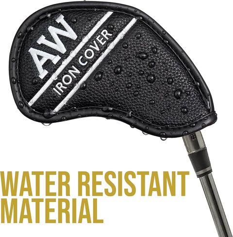 Synthetic Leather Golf Iron Covers, 12 Pack, Golf Wedge Covers, Iron Covers for Golf Clubs, Hampton Distribution in Kuwait