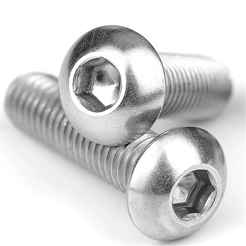 M5 5/6/7-100MM 304 Stainless Steel Round Pan Head Socket Screw Head Allen Bolts 20Pcs(10mm) in Saudi Arabia