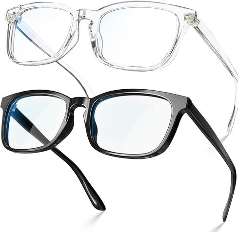 Blue Light Glasses for Women Men Square Computer Glasses Anti Glare UV Blocking Vita in Saudi Arabia