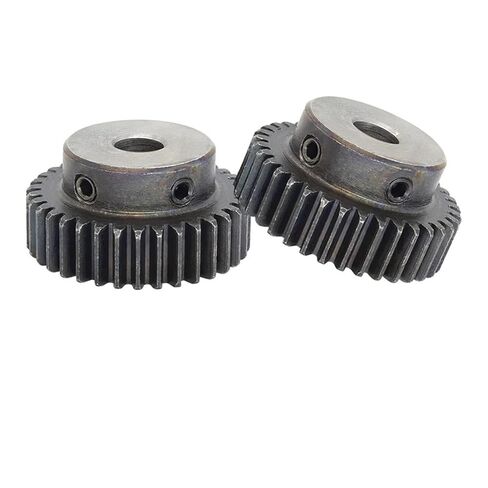 1M35T Spur Gear Bore 6/6.35/7/8/10 /12/12.7/14/15/16/17mm Motor Low Carbon Steel Material 1Pcs(1M35T-Bore 10 mm) in Saudi Arabia