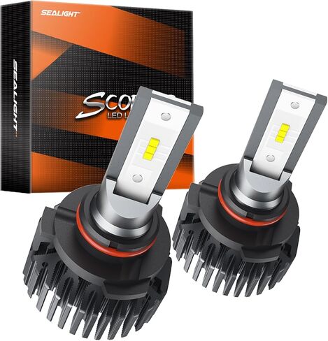 مصابيح الضباب SEALIGHT H11 LED، 6000K زينون أبيض، سطوع 400%، حجم هالوجين 1:1، خالية من الأخطاء في Canbus، غير قطبية، حزمة من 2 in Kuwait