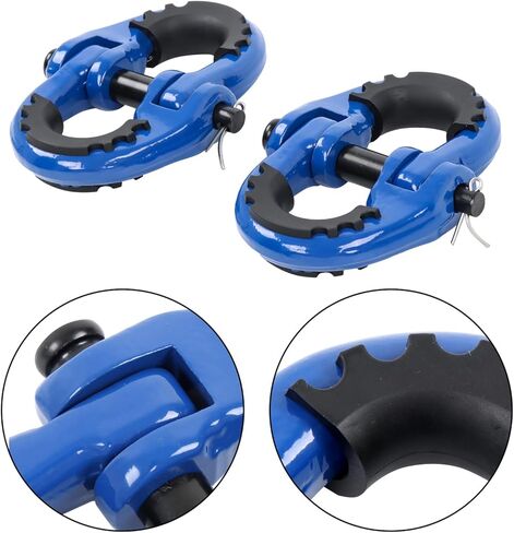 LABLT Blue 2 Pack 1/2" Safety Chain Connector Link G80 Tow Hitch Hammerlock Coupling Link Tow Chain Connector with 12000 lbs Loading in Saudi Arabia