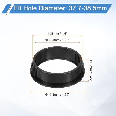 uxcell 4 Pcs Cable Snap Bushing Grommet, 1-1/2" Mounting Dia Black Round Nylon Snap in Cable Grommet Protector, Plastic Cable Hole Grommets for Wiring in Saudi Arabia