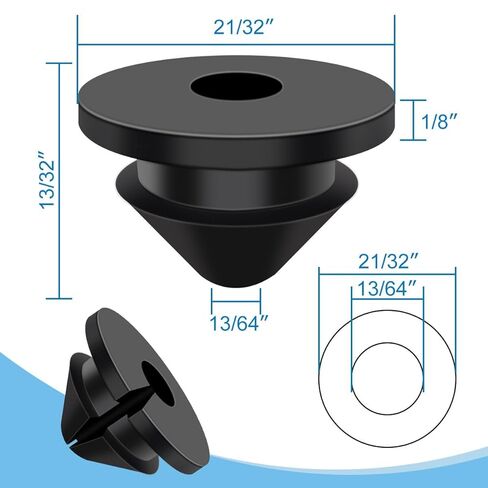 300Pack Cable Railing Rubber Grommets,Black 1/8" Cable Railing Kit Protector Sleeve Grommet for 1/8" 5/32" 3/16" Wire Rope, Cable Railing Kit for Indoor Outdoor Metal Posts in Saudi Arabia