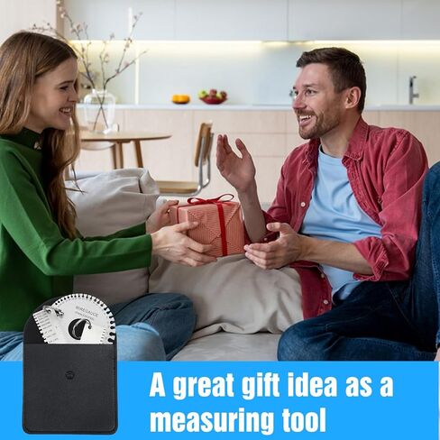 3-Pack Stainless Steel Metal Gauge Thickness Tool Set, Round Dual-Sided Wire Gauge & Sheet Metal Thickness Gauges with Leather Storage Bag, Welding & Metalworking Measurement Tools in Saudi Arabia