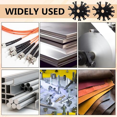 عجلة قياس أكريليك مكونة من قطعتين من BENECREAT، أداة ثقب مجوهرات الجسم مع مخطط قياس 18G-1 9/16 بوصة (1.0 مم -40 مم) مم وبوصة للثاقبين وعشاق التمدد in Kuwait