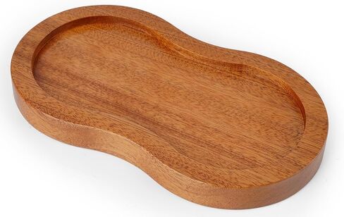 VanlonPro Salt and Pepper Mill Tray, Acacia Wood Tray, Pepper Mill Holder & Rest (Inner Dia 2.5 Inch) fit Many Mills & Shakers, Salt & Pepper Grinder Accessories, Kitchen Storage Holder… in Saudi Arabia