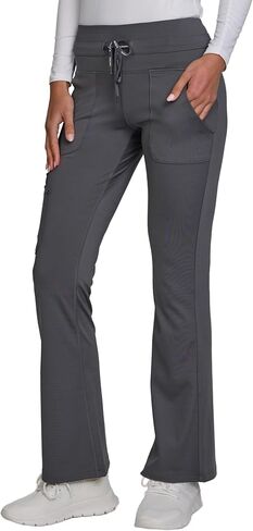 Nautica Flare Open Bottom Scrub Pants for Women – Soft Stretch Wide Leg Scrub Bottoms for Women in Kuwait