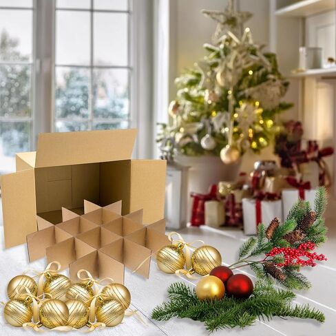 10 Set Moving Box Divider Kits, 13 x 13 x 3Inch Shipping Protective Cardboard Packing Dividers for Glassware Fruit Separation, Moving Kitchen Packing Supplies(Box Not Included) in Kuwait