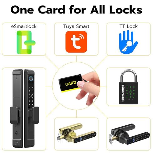 5PCS 13.56hz RFID Key Fob IC Card Keypad Card for Security Door Lock Entry Access Control System in Kuwait