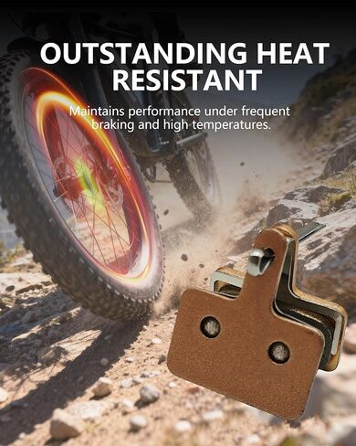 Sintered E-Bike Brake Pads for Hikeep K6-G/K6-L/K6-T/COCO, Rear Front Disc Brake Pads, Electric Dirt Bike Accessories Replacement Parts for Hikeep in Kuwait