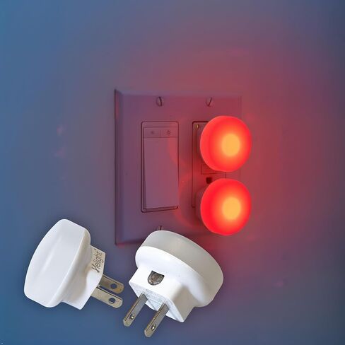 Helight Red Night Light Plug-in 2 Pack – 630nm Red Light for Sleep & Bedroom Use to Support Deep Relaxation- Dim Plug-in Night Lamp with Automatic Dusk to Dawn Magic Eye Sensor in Saudi Arabia