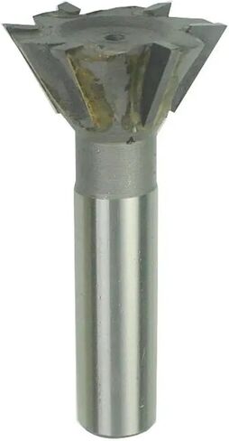 1pcs 55 Degree 60 Degree Dovetail Cutter 16-45mm Cutting Diameter Carbide Tungsten Steel Straight Shank Dovetail Slot Milling Cutter HSS Straight Shank Dovetail Slot Cutter End Mill(40x60 degree) in Kuwait