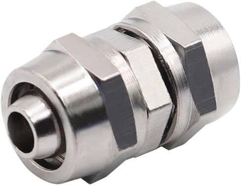 1pcs Trachea quick connector copper quick screw straight through pneumatic nylon hose lock mother type quick lock PU - 4/6/8 mm(14) in Saudi Arabia