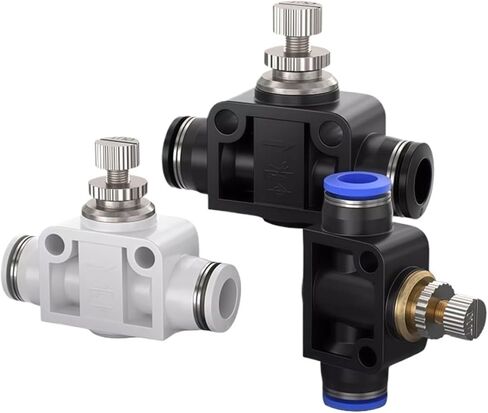 1/10/20 PCS SA Series Pneumatic Inline Throttle Valve-4-12MM Push-in Connector for Air Tube Hose(SA-4,10 PCS) in Saudi Arabia
