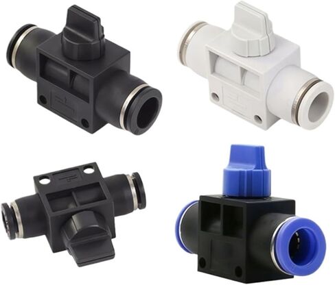 1/10/20 PCS HVFF 4/6/8/10/12/14/16mm Pneumatic Hand Release Valve Push-in Air Tube Quick Exhaust Manual Control Connector(HVFF-14,20 PCS) in Saudi Arabia