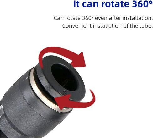 1/10PCS PHK Pneumatic Rotary Variable Diameter Five-Way Connector PHK8-4 - Quick Plug Pass Connector, High Air Tightness(PHK8-4,10 PCS) in Saudi Arabia