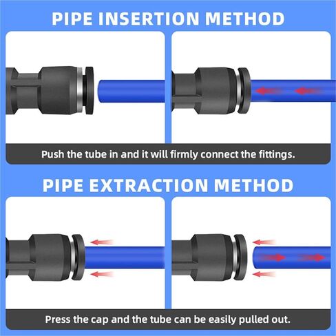 1/10PCS PHK Pneumatic Rotary Variable Diameter Five-Way Connector PHK8-4 - Quick Plug Pass Connector, High Air Tightness(PHK8-4,10 PCS) in Saudi Arabia