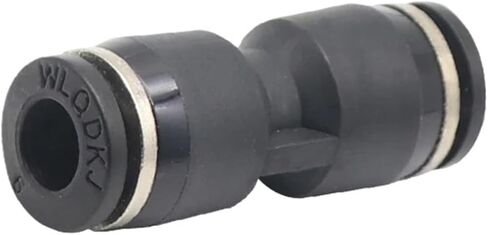 1 قطعة القصبة الهوائية سريعة من خلال PU قطر متغيرPG ينحني من خلال خرطوم PV موصل هوائي اتجاهين أنبوب الضغط العالي التوصيل السريع 46810 (PG10-6 أسود) in Kuwait